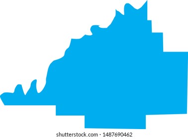 Gibson County Map in state of indiana united states