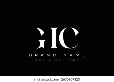 GIC abstract letter logo design. This logo is designed by three abstract letters.