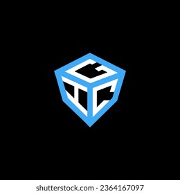 Diseño vectorial del logotipo de la letra GIC, logotipo GIC sencillo y moderno. Diseño de alfabetos lujosos GIC  