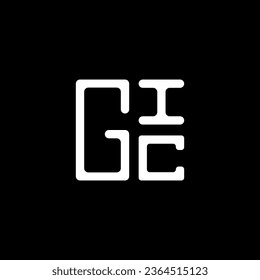 Diseño vectorial del logotipo de la letra GIC, logotipo GIC sencillo y moderno. Diseño de alfabetos lujosos GIC  