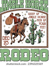 Giddy Up Jingle Horse Pick Up Your Feet, Western Christmas, Cowboy Santa, Christmas Cowboy, Howdy Christmas, Jingle Horse Rodeo svg