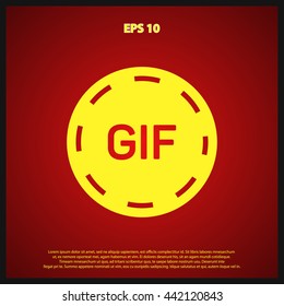 gif animation button icon