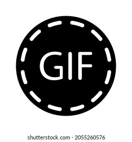 GIF circle icon for apps and web sites