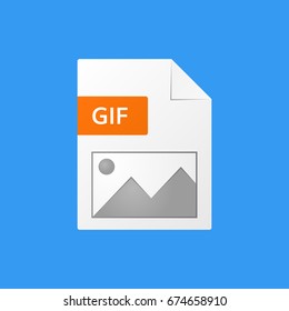 gif document vector illustration  gif file format  icon   