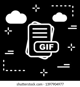 GIF File Format Icon For Your Project