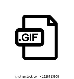 GIF file format icon,vector illustration. Flat design style. vector GIF file format icon illustration isolated on White background, GIF file format icon Eps10. GIF file format icons graphic design vec