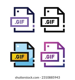 File Extension Gif Graphic Icon Stock Vector by ©iconfinder 534375036