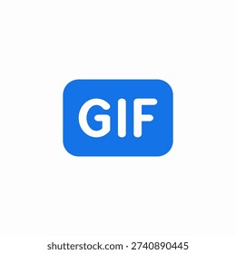 gif file icon sign vector