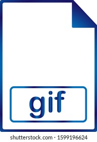 GIF file icon or symbol or sign