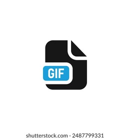 GIF file icon vector. EPS 10 editable vector