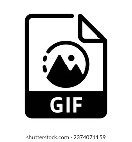 Gif File Black Linear Icon Graphic Interchange Format Filename Extension  Stock Vector by ©bsd_studio 414595704