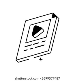 Gif Ilustração de stock de ícone de vetor de arquivo