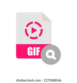 GIF Format Search Icon