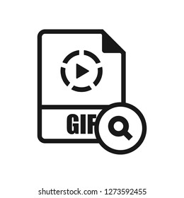 GIF Format Search Icon