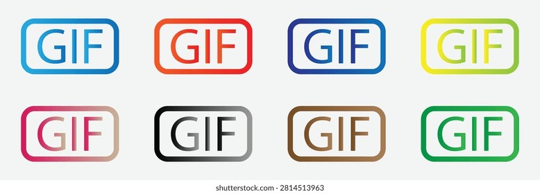 Icono glifo GIF un