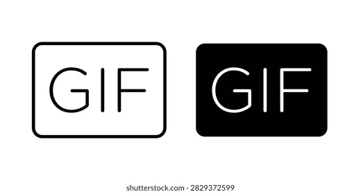 Icono gif ilustraciones planas