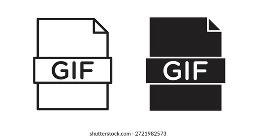 Icono gif icono plano