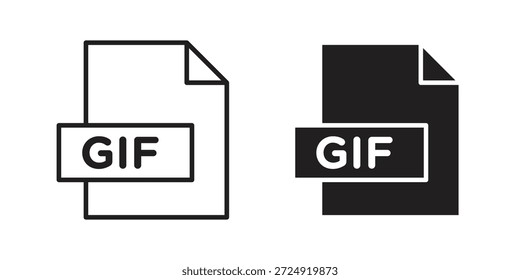 Icono gif plano y