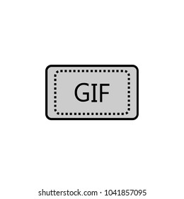 Gif icon grey