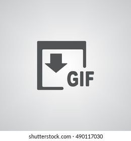 GIF  icon illustration isolated vector sign symbol