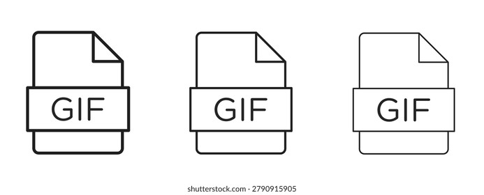 Icono Gif en versiones
