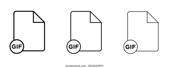 Icono Gif en versiones