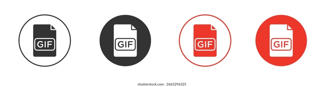 Gif-Symbol für Logo, Vektorzeichen-Symbol für Design