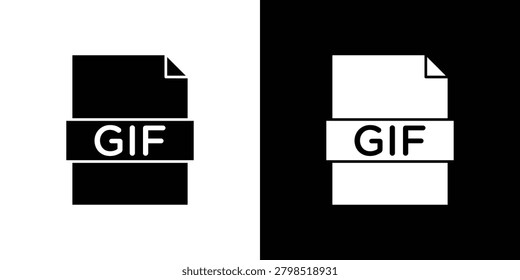 Icono gif sobre fondo
