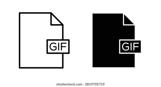 Icono gif Paquete ilustración