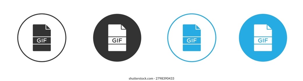 Icono gif Vector diseño