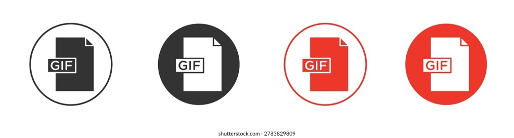 Diseño Vector icono gif