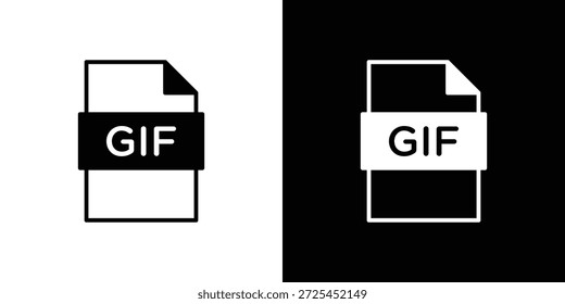 ícone Gif gráficos vetoriais. sinal vetorial preenchido, ilustração de Símbolo.