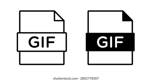 Icono gif Vector conjunto