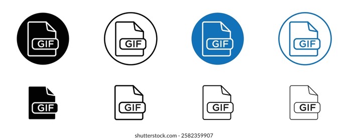 Gif icons pack vectors for app and web ui designs