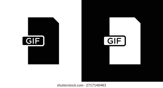 Conjunto de iconos de gifs. iconos vectoriales diseñados en estilo relleno