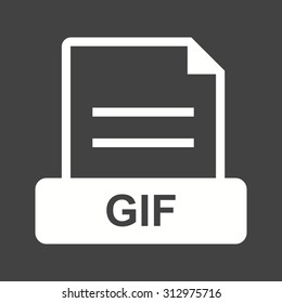 GIF, website, navigation icon vector image. Can also be used for file format, design and storage. Suitable for mobile apps, web apps and print media.