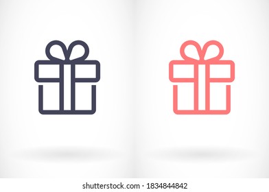 gráficos vectoriales de diseño de iconos de enlace de regalo de 10 pasos