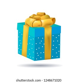 gift 3D vector illustration isolated on white background