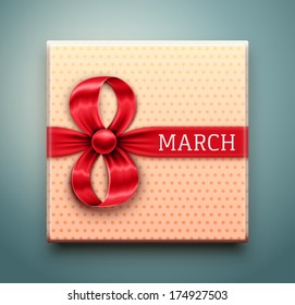 Gift for 8 March, Women's Day, eps 10.