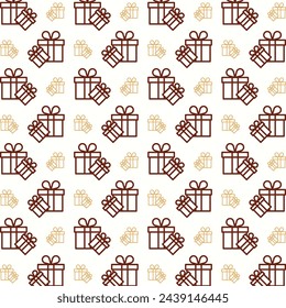 Gift attractive trendy multicolor repeating pattern vector illustration background