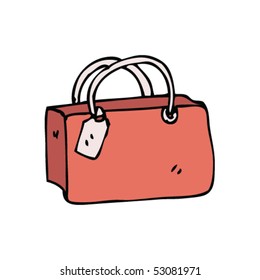 caricatura de bolso de regalo