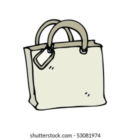 caricatura de bolso de regalo