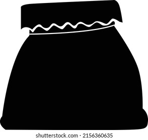 gift bag Christmas bag icon. on white background