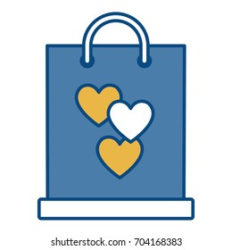 gift bag with heart icon 
