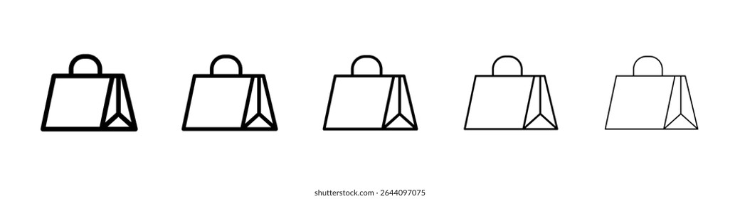 Concepto del icono del bolso del regalo. Diseño gráfico, logotipo, Web, UI.