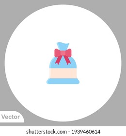 Gift bag icon sign vector,Symbol, logo illustration for web and mobile