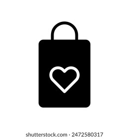 gift bag icon symbol vector template