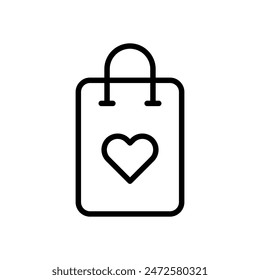gift bag icon symbol vector template