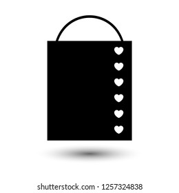 Gift bag icon. Vector