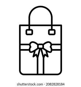 Gift Bag icon vector image. Can also be used for web apps, mobile apps and print media.